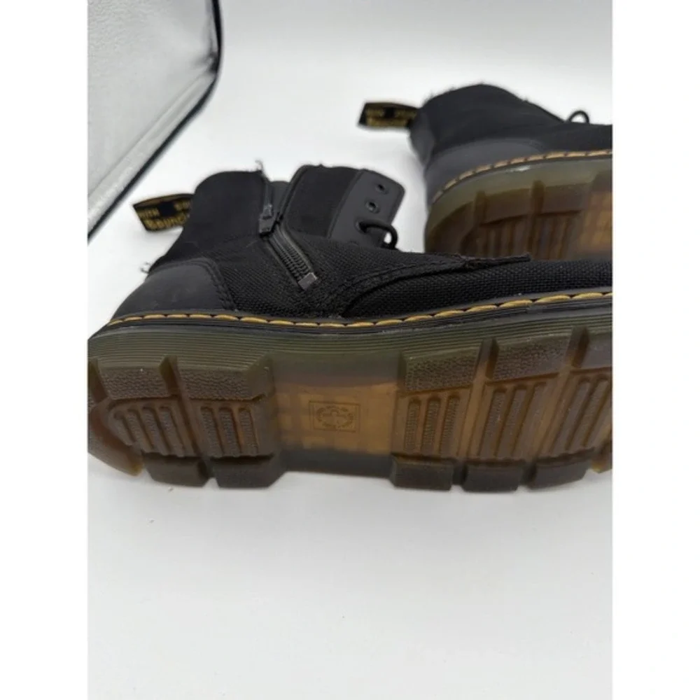 Dr. Martens Combs Youth Boots Black Canvas Side Zip US 5Y / EU 37.       ‎ 1587